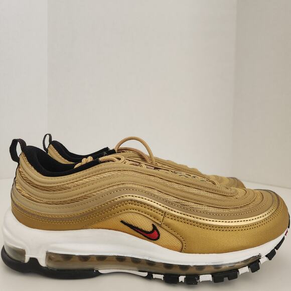 Women's Nike air max 97 OG  size 9.5  Metallic gold/varsity red  DQ91310700 - Picture 2 of 10